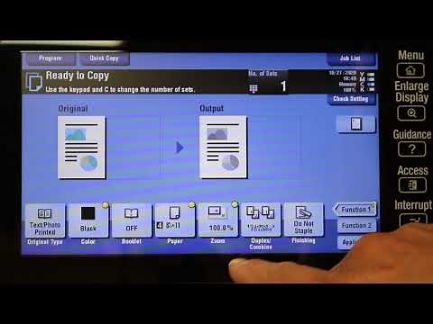 How to set default settings on Konica Copiers| Scan and Copy