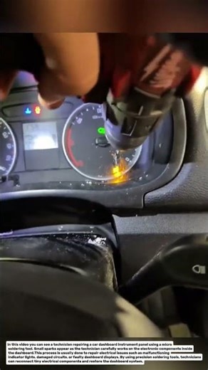 Fixing a Car Dashboard Warning Light with a Micro Soldering Technique!.