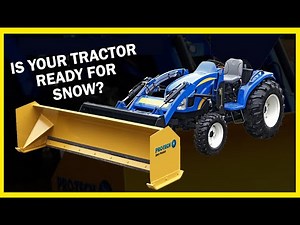 Snow Plow For Compact Tractors - For New Holland, John Deere and more!