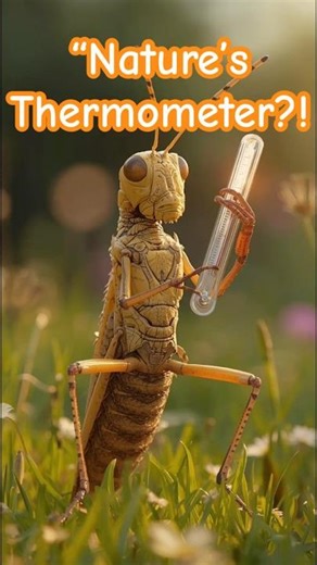 Did You Know Crickets Can Tell the Temperature?! 🦗🌡️ | Amazing Animal Facts #Shorts