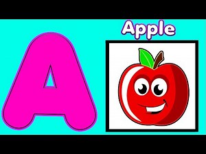 "A is for Apple a a Apple, B is for Baby b b Baby" The ABC Phonic Song - Toddler Learning Video