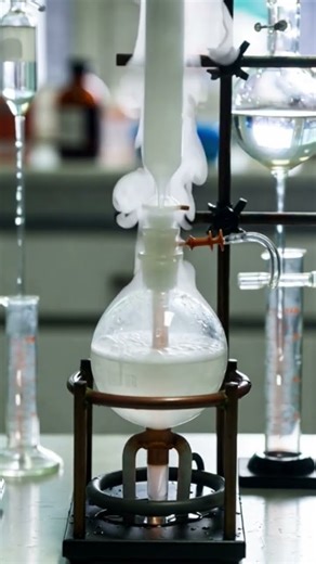 reactionofsynthesizing phenol from chlorobenzene, featuring chemical equipment and reaction process.