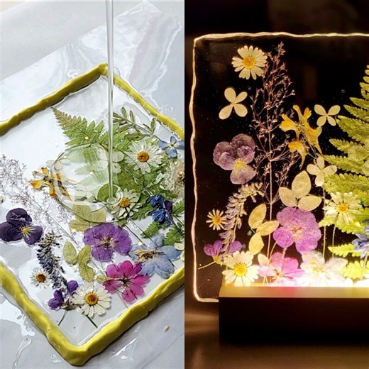 Making a Creative Resin Lamp 😍💡💫 ! | Simple