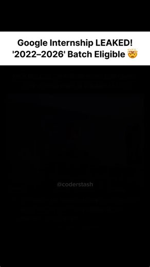 AI, ML, Data Science, Web, Apps on Instagram: "🚀 Google Coding Internship Is LIVE! If you know Python / Java / C++ / DSA, this is your chance to work at Google 😳💻 Batches 2022–2026 can apply — no specific degree required! This opportunity can boost your entire tech career 🤯🔥 Comment “GOOGLE” to get the apply link! #google #jobs #internship #coding #tech #softwareengineering #freshers #2025 #python #java #cpp #dsa #jobupdates #reels #careerindia #developerscommunity"