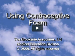 Using Contraceptive Foam