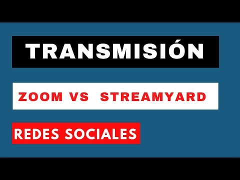 transmisión en vivo en redes sociales ZOOM VS Streamyard 2022: TRANSMISION EN FACEBOOK Y YOUTUBE