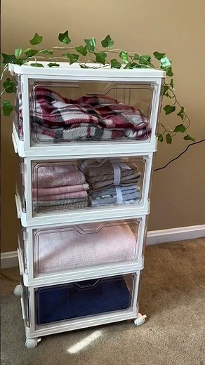 Amazon Storage Bins That Fix Clutter Fast | Clear Organizer With Wheels Review #amazonfinds