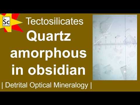 DOM 003i Tectosilicates Quartz amorphous in obsidian