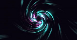 Space Vortex Animation, Neon Glowing Rays