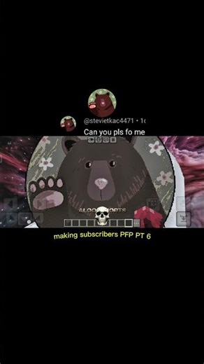 making subscribers PFP PT 6 💀 minecraft