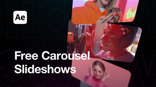 3D Carousel Slideshow Pack | Free After Effects Template