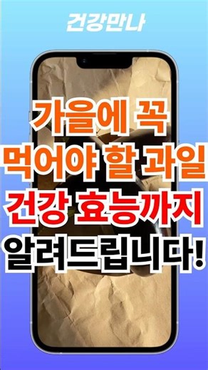 가을에 꼭 먹어야할 과일 건강 효능까지 알려드립니다 #건강 #정보 #제철 #과일 #효능 #가을