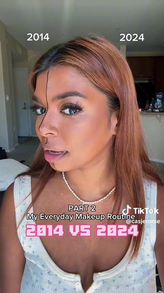 PART 2 of My Everyday Makeup Routine in 2014 vs 2024! #makeup #tumblraesthetic #2014makeup #oldmakeuproutine