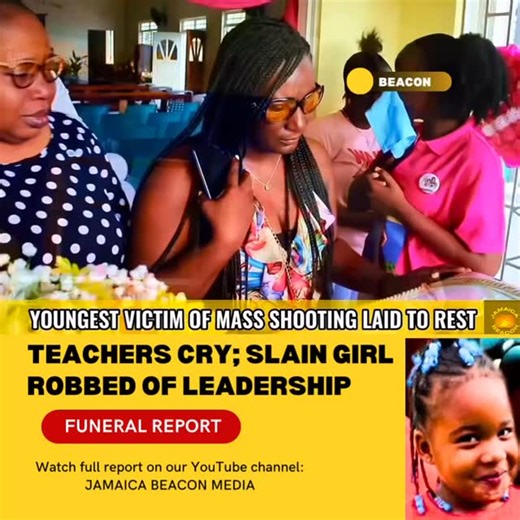 Teachers of Rosemount Primary and Infant School in Linstead, St Catherine broke down in tears at the funeral for their slain student Shannon Gordon. Had the four-year-old not become a victim of gun violence, she would have been appointed a class monitor, her principal Malaika Sinclair-Bailey announced during the thanksgiving service, which was held for the child at Hampstead Seventh Day Adventist Church in St Mary on Sunday, December 14. Shannon was shot dead when gunmen invaded her residence at