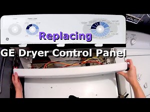 Replacing the Dryer Control Panel of a GE dryer (WE19M1490)