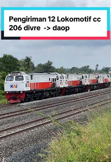 Pengiriman 12 Lokomotif CC 206 Divre untuk Railfans