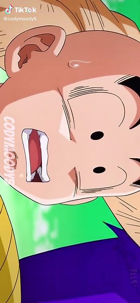 Goku’s First SSJ Transformation (Recolored) #anime #dragonball #goku #krillin #frieza #ssj #fyp