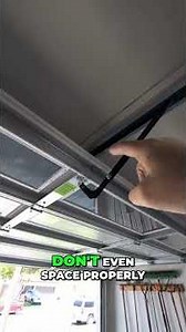 Garage Door Installation Red Flag 🚩 #construction #shorts #tips