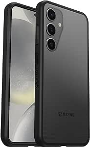 OtterBox Samsung Galaxy S24 Prefix Series Case - BLACK CRYSTAL, ultra-thin, pocket-friendly, raised edges protect camera & screen, wireless charging compatible (Single Unit Ships in Polybag)