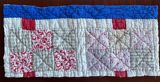 Red, White, Blue Quilt Piece, Crafting Projects, Sewing, Patriotic, Farmhouse Decor, Journaling. - Etsy