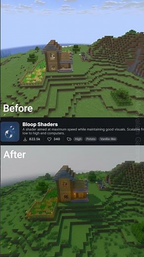 Minecraft Java Bloop Shader Before and After Results Are SHOCKING