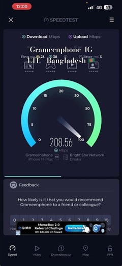 Grameenphone 4G LTE - Speed Test - Bangladesh 🇧🇩 #grameenphone #bangladesh #telecom #4g #fyp