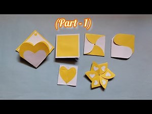6 different cards tutorial for scrapbook pages(Part-1)/scrapbook pages making ideas