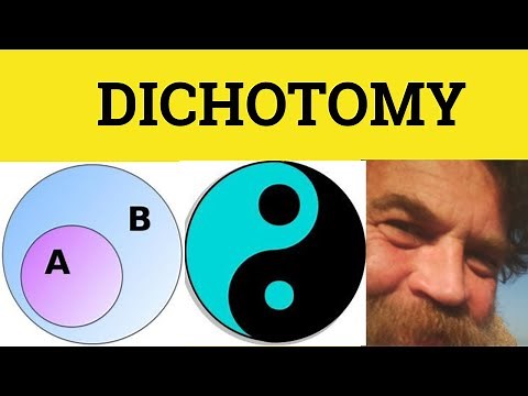 🔵 Dichotomy Meaning - Dichotomy Definition - Dichotomy Examples - Dichotomy Defined - Formal English