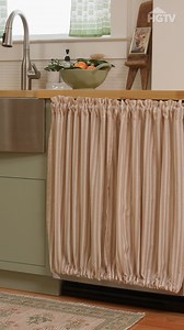 Who says dishwashers have to be an eyesore? 👀✨ Watch as we transform ours with a simple DIY curtain hack – easy, renter-friendly and way cuter than a stainless steel box. Get the Magnetic Curtain Rod on Amazon: https://amzlink.to/az0qiFMBY2td3 (We may make 💰 from these links!) | HGTV