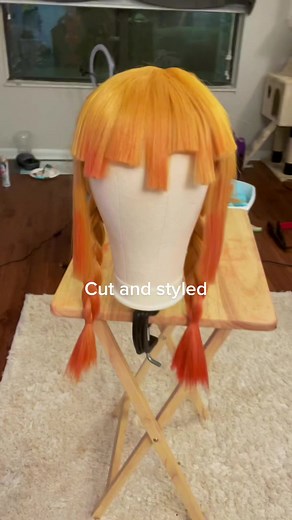 DIY Wig Styling for Zenitsu Cosplay from Demon Slayer
