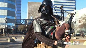 109K views · 941 reactions | When you combine your love for Star Wars, unicycling and playing the bagpipe, you become The Unipiper. Keep Rose City Wheeling, Unipiper! | Portland's CW | Facebook