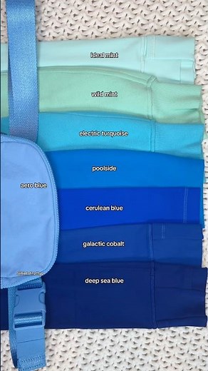 ⁠@lululemon deep sea blue color comparison 💙 #lululemon #lululemoncreator #lululemoncollection