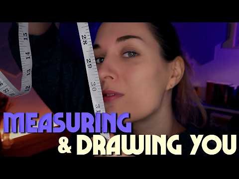 ASMR Measuring & Drawing You | Personal Attention for Sleep (1 Hour+)