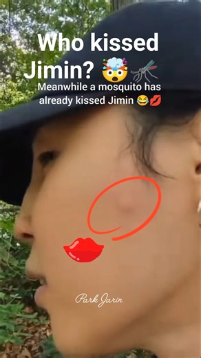 I wish i was that mosquito who kissed Jimin!😂 #bts #btsarmy #jimin #shorts #parkjimin #kpop