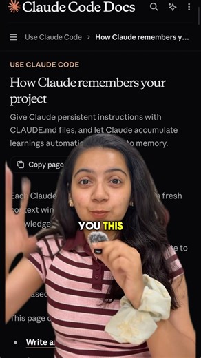 Claude will give permanent memory🤯 #food #codingtips #comedyfilms #codeprep #correctcoding #funny