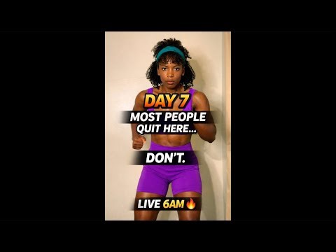 Day 7 Glow Up Challenge 🔥 No Jumping Belly Fat Burn Workout | Standing Fat Loss Cardio