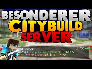 BESONDERER CITYBUILD SERVER MIT EIGENEN FEATURES | MINECRAFT SERVER VORSTELLUNG | 1.15