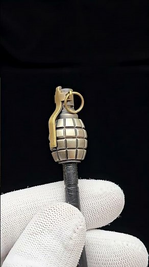 Mini Grenade Paracord Bead by Noblie — Precision Metal EDC Design