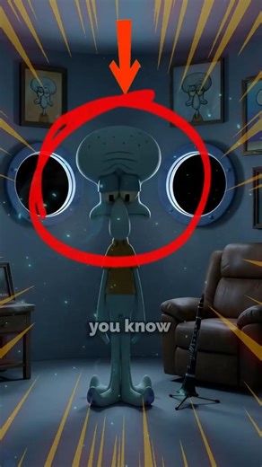 Why Squidward lives completely alone? 🥲 #shorts #spongebob