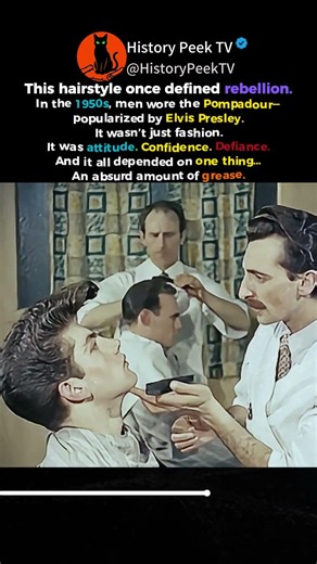 The Hairstyle That Defined 1950s Rebellion 🎸🕶️ #shorts