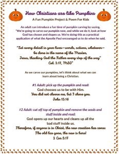 How Christians are like Pumpkins—a fun object lesson for adults and kids to grow as Christians together | Effective Church Communications