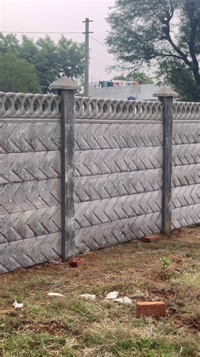 New design SNG PRECAST Boundary wall with installation#boundarywall