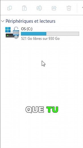 Comment ANALYSER CORRECTEMENT ton DISQUE DUR ! #pc #astuce #astucePc #windows #windows11