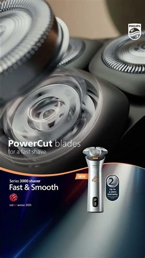 Fast Shave with PowerCut blades.