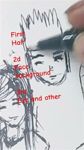 how to draw a female and male anime character #drawing #drawing #speeddraw