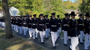 New cadets march onto front campus for the Passing Through Ceremony. | Missouri Military Academy