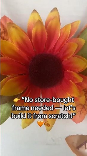 DIY Pumpkin Frame Wreath 🎃🍂 | Make the Frame + Fall Door Décor Tutorial 🌻 Click Link for Tutorial