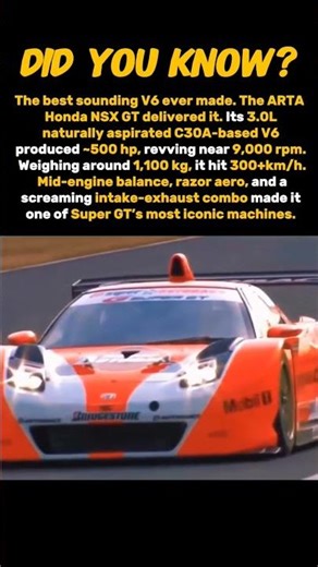 Honda NSX the best sounding V6 ever made #history #formula1 #f1 #shorts
