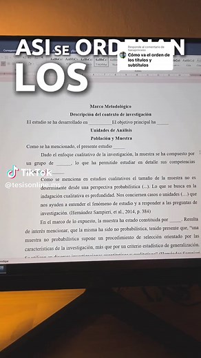 Ordenamiento de títulos según Normas APA