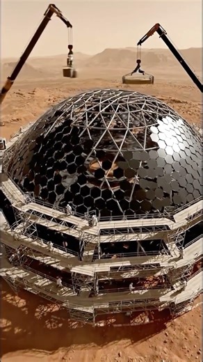 The First Human Base on Mars #mars #marscolony
